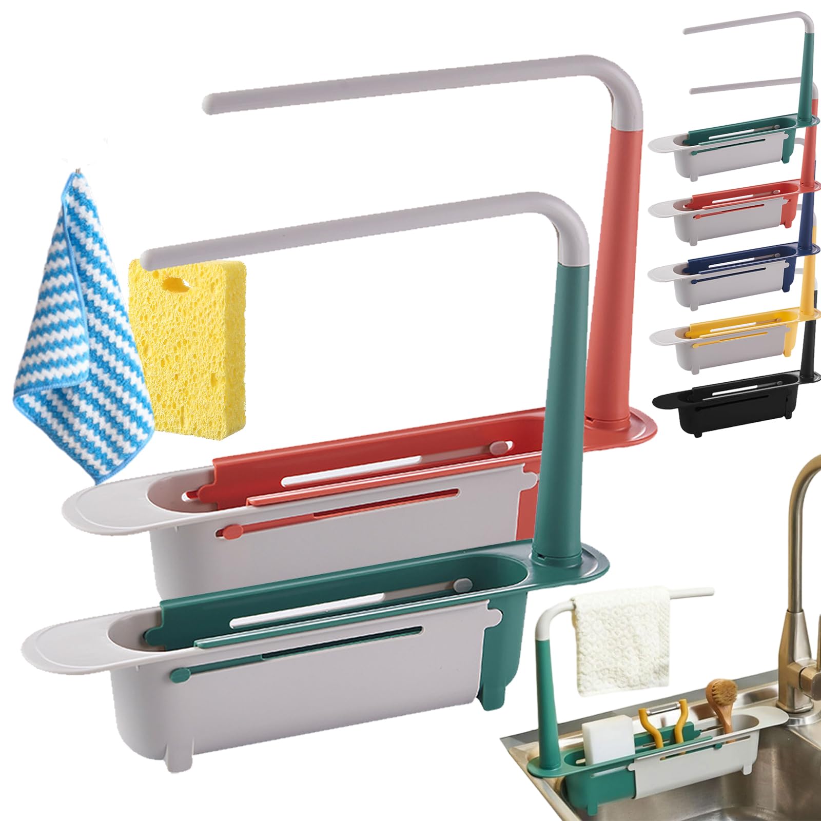 TVANTRUXIS PP Telescopic Sink Storage Rack