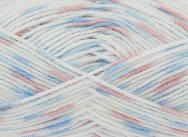 King Cole Cherish Dash DK 100g Knitting Yarn (2710 Blueberry Milkshake)