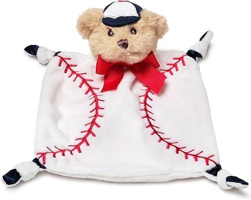 Vista 23 de Bearington Collection Baby Wee - Cola de algodón, conejo de peluche pequeño de 8 x 7 pulgadas, manta de seguridad infantil, conejo rosa adorable