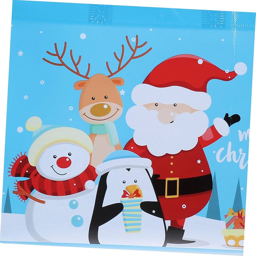 Amazon.co.jp: DRESSOOS 6個クリスマス トートバッグ 点 ハンドル付き