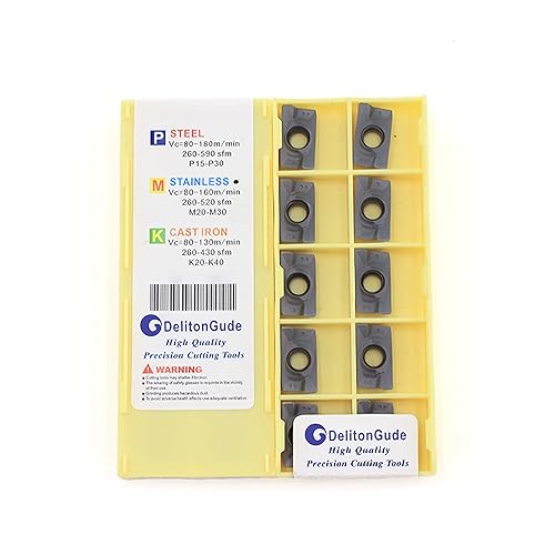 Miniatura 8 de DelitonGude 10pcs APMT1135 Torno CNC indexable Carburo Sólido Fresado Torno de Torneado Inserto para el Acabado de Acero y Otros Metales