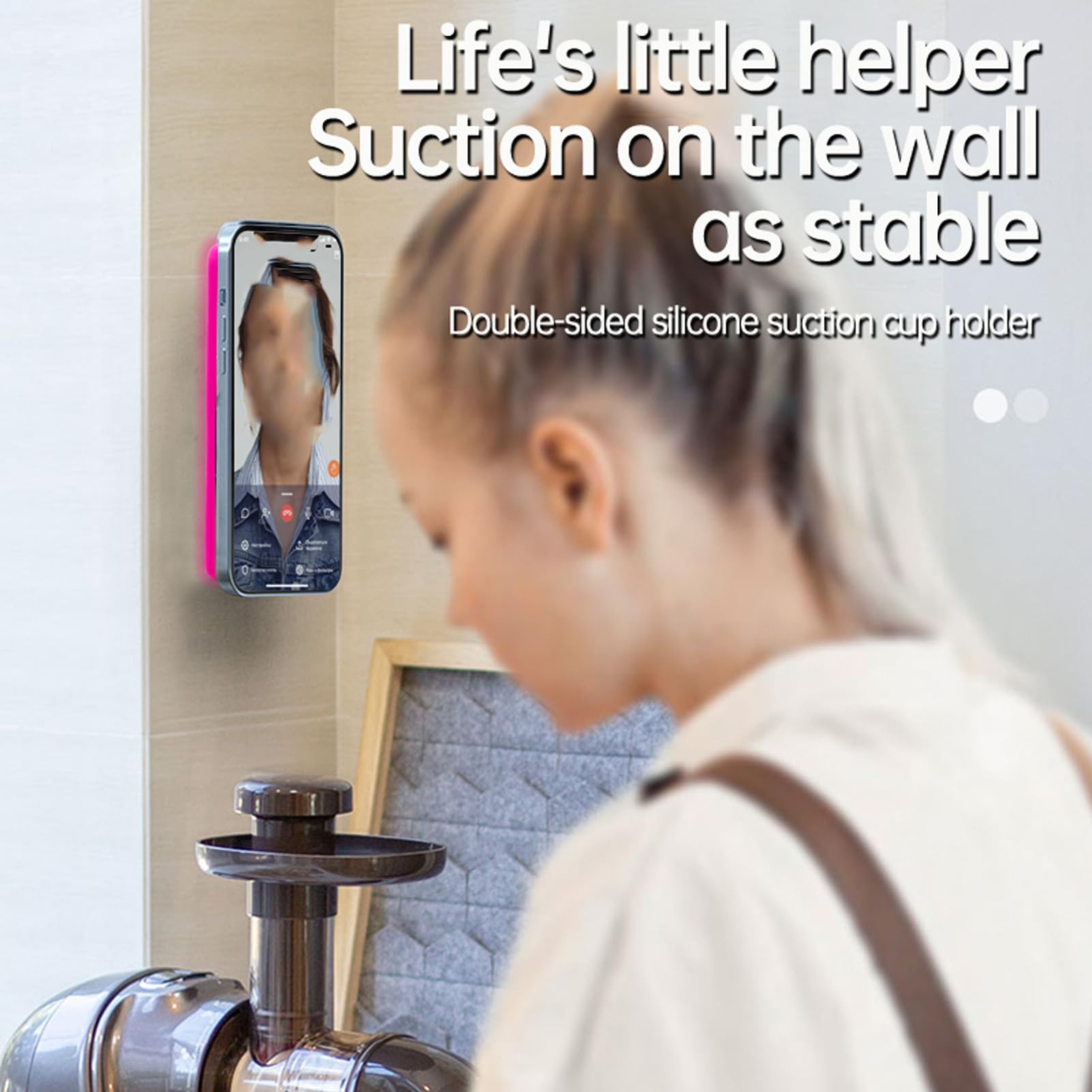 6 szt. Silikonowe Etui na Telefon z przyssawką, Przyssawka do Etui na Telefon, Uniwersalny Uchwyt na Telefon z przyssawką do Lusterka, Dwustronne Etui na Telefon z przyssawką,