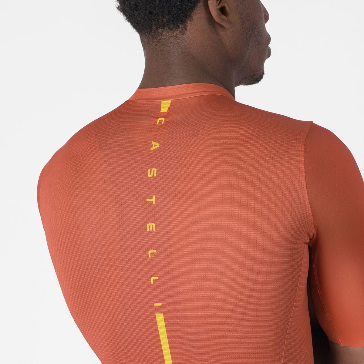 CASTELLI Men’s Drittone Logo Jersey, Lightweight, Breathable Cycling Jersey with Tailored Fit for All-Day Comfort