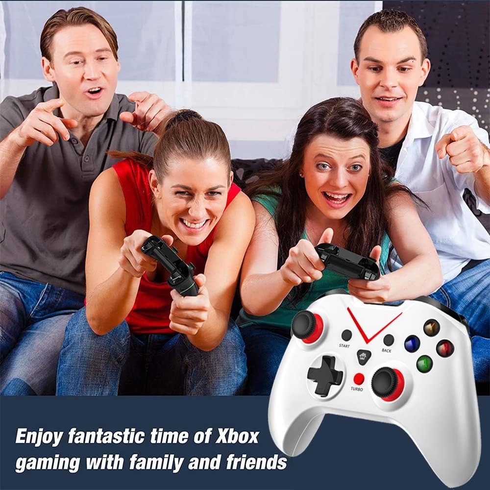 Beproess Wireless Controller for Xbox one, Built-in Dual Vibration 2.4HZ gamepad Compatible with Xbox One/One S/One X/Series S/Series X/PS3/Windows 10