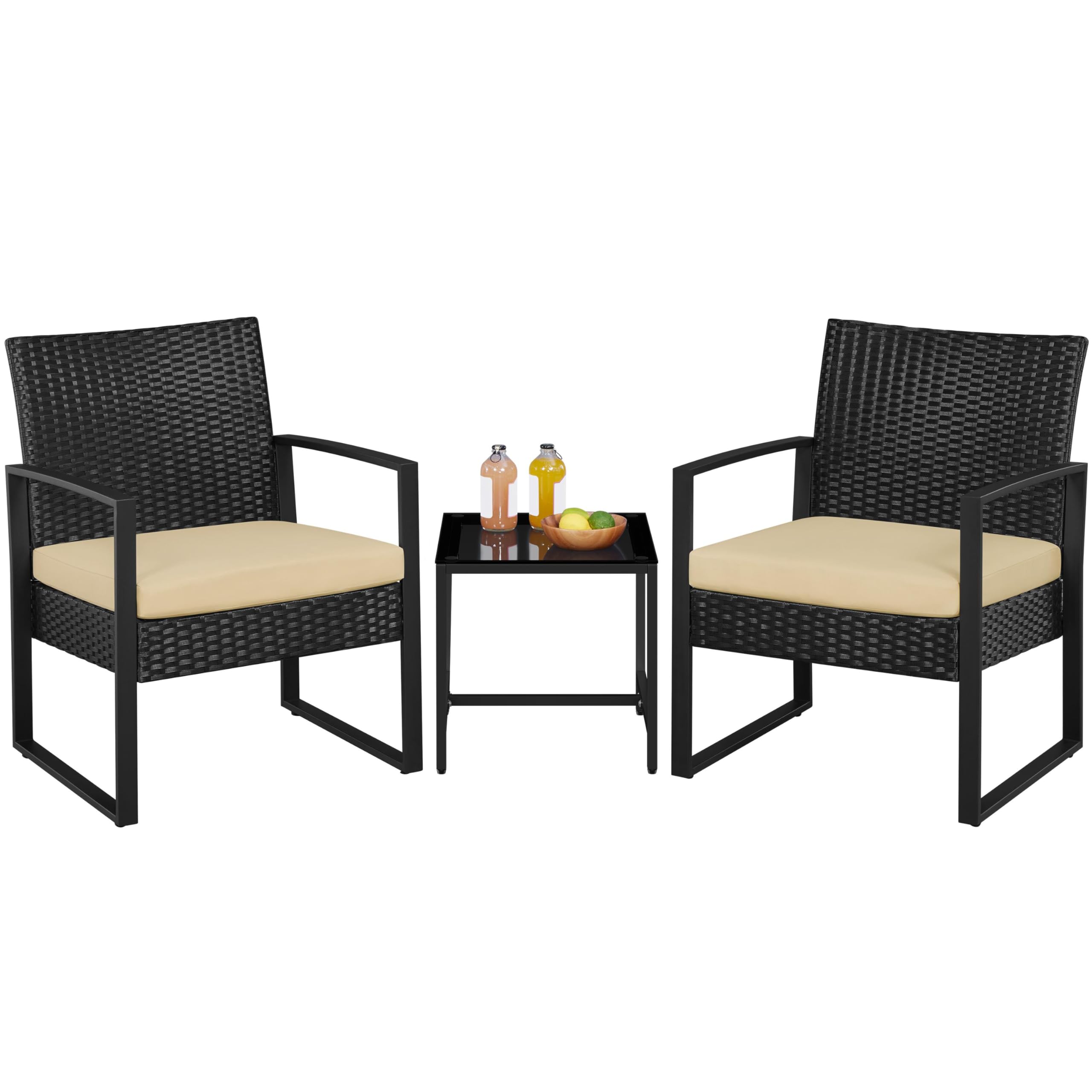 Yaheetech 3pc Rattan Set