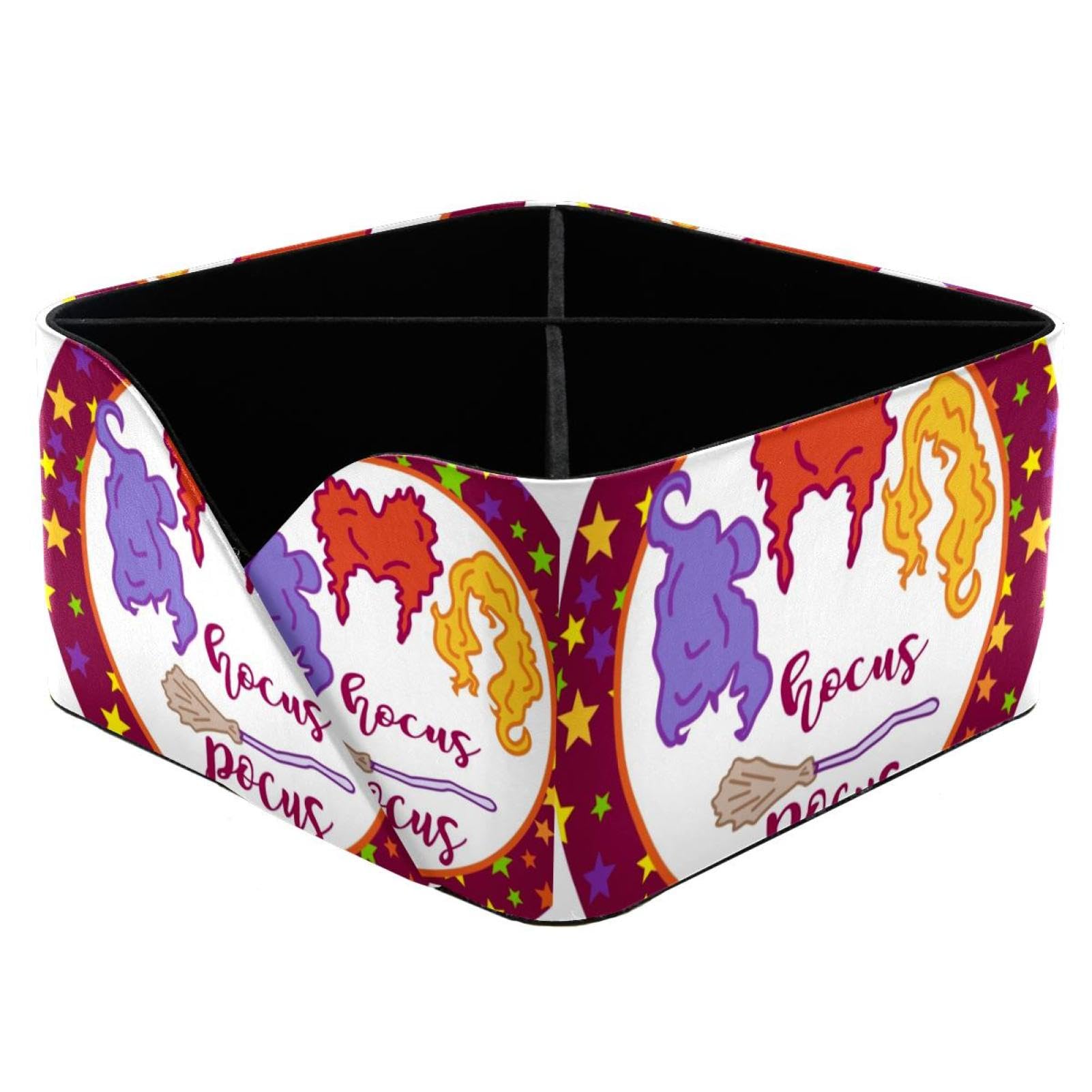 Boîte de rangement Happy Halloween durable bac plastique polyvalent fournitures d'art et loisirs