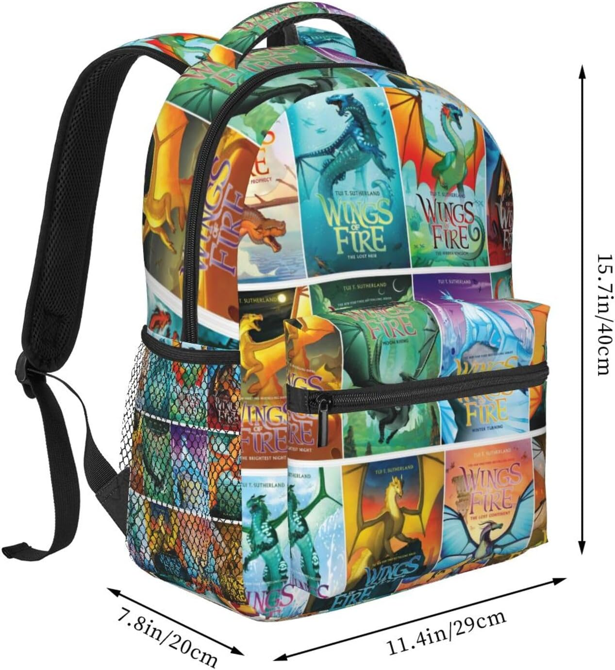 Wings Of Fire Backpack Wings Dragon Backpacks Back Pack Book Bags Laptop Bag Large Capacity Lightweight Travel Work Hiking Daypack For Men Women
