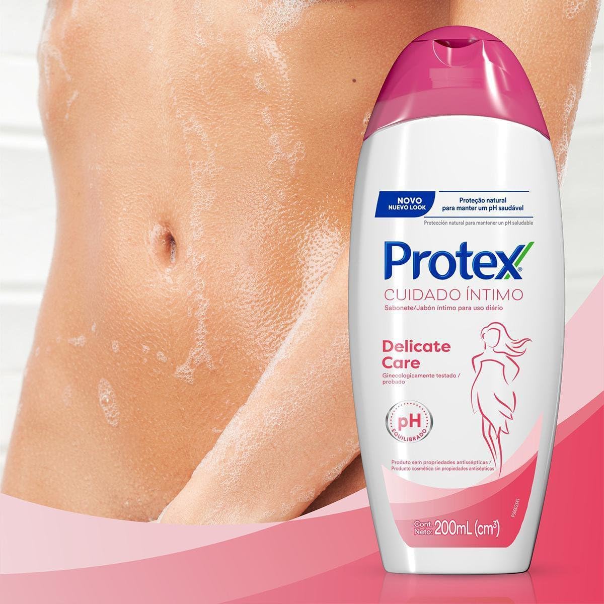 Sabonete Líquido Protex Cuidado Íntimo Delicate Care 200ml - Promo