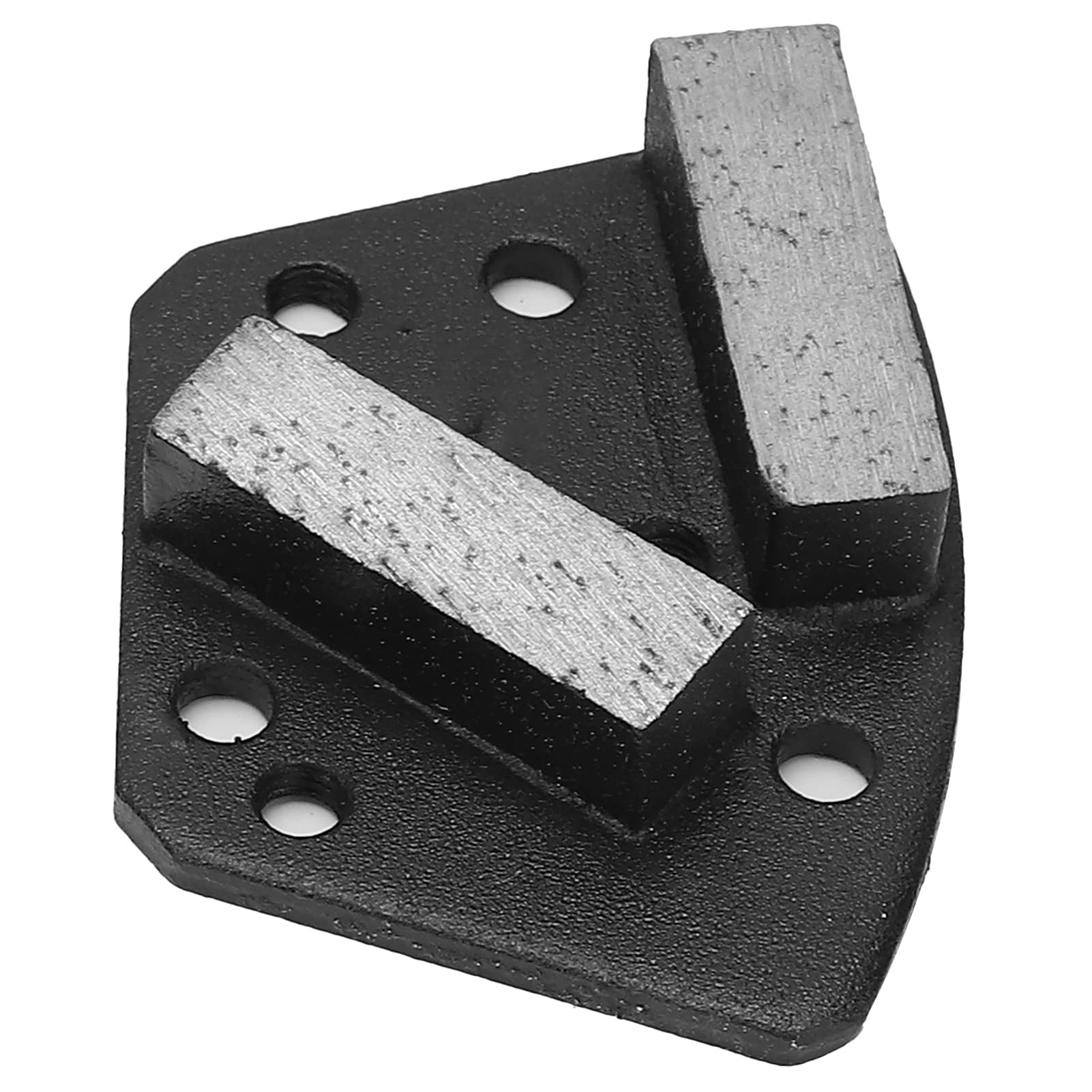 3 Pattini Diamantati Trapezoidali Diamantati 16# Neri con 2 Denti Ad Alta Efficienza di Macinazione per Smerigliatrici per Calcestruzzo