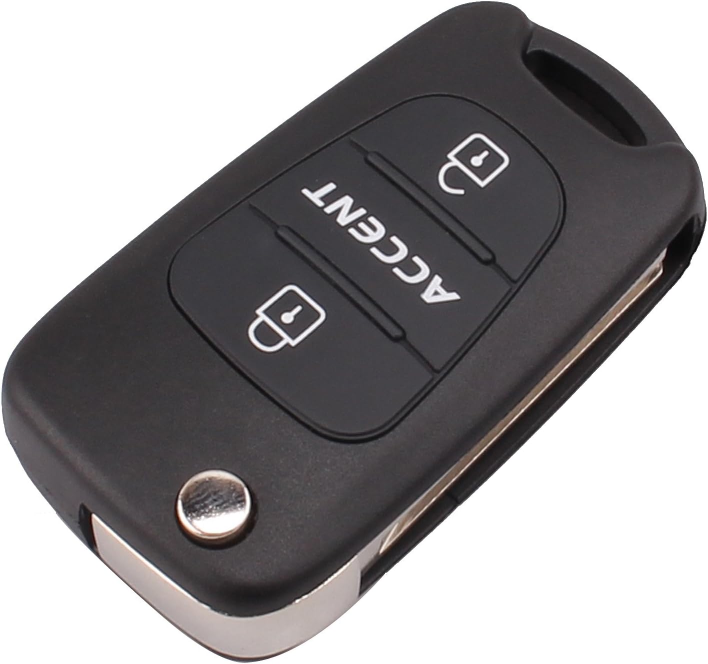 For H-yundai Accent 3 Button Flip Folding Key Shell Remote Key Case Replacement
