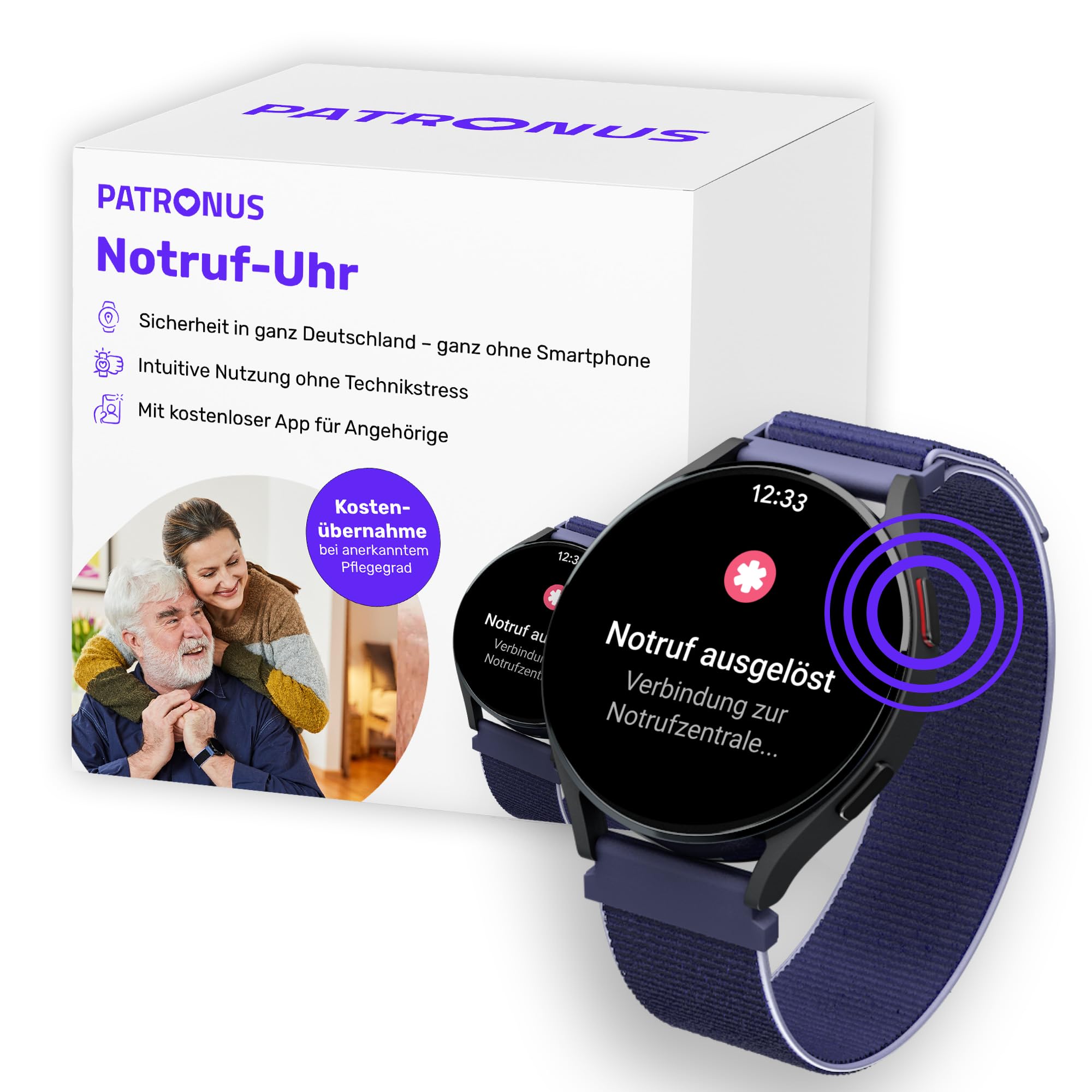 Patronus Notruf Uhr Test 2025