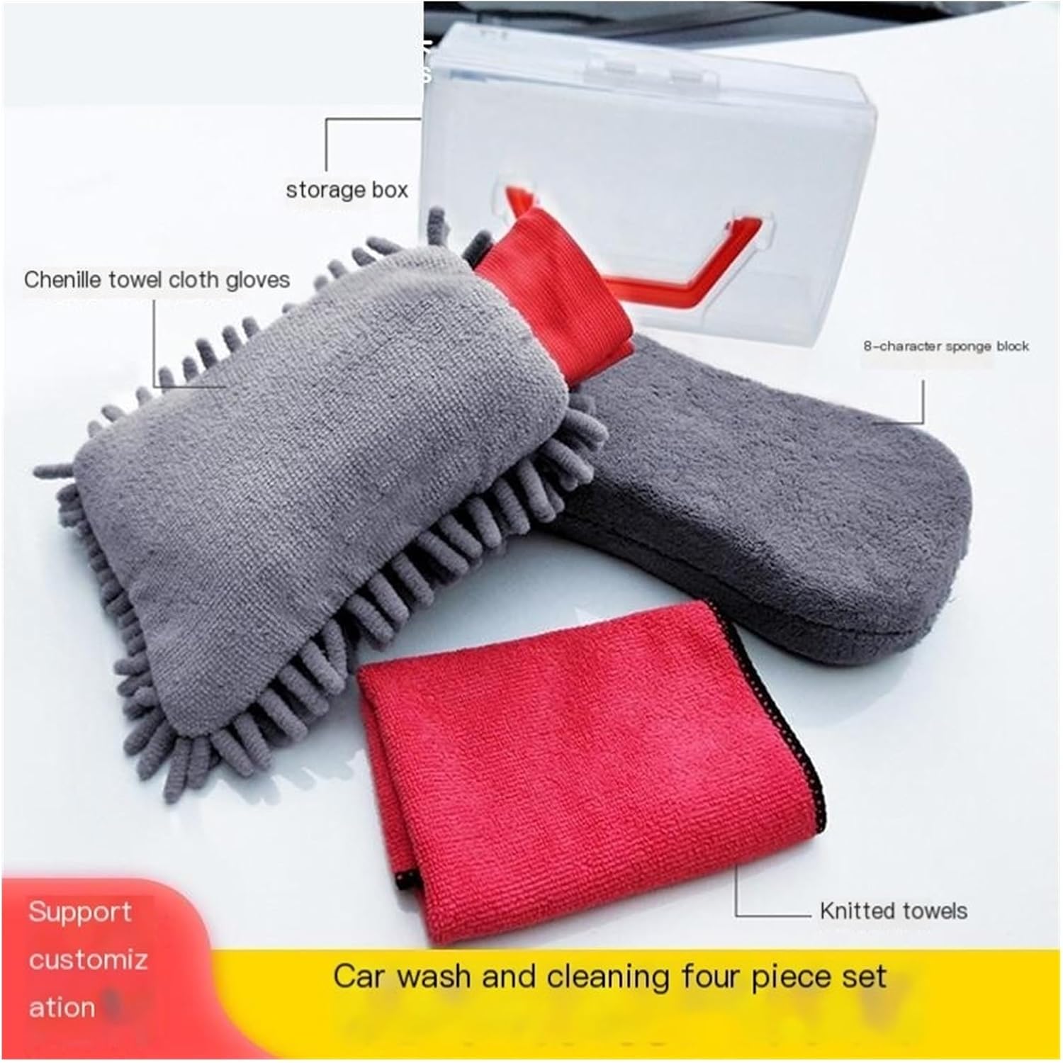 Car wash Gift 4-Piece Set/car Tool Set