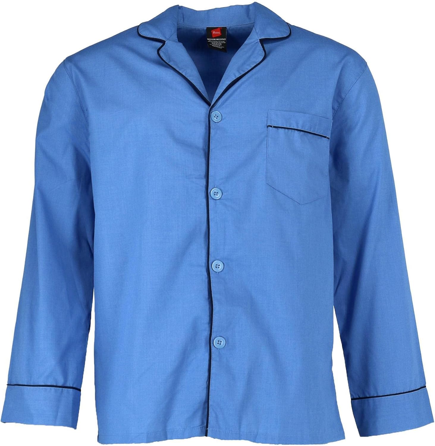 Hanes mens Hanes Men's Woven Plain-weave Pajama Set - Image 2