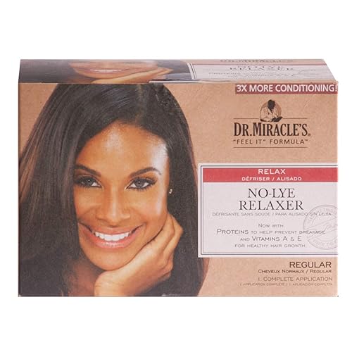 Dr. Miracle's Relajante sin lejía, con proteínas para ayudar a prevenir la rotura y vitaminas A y E para un crecimiento saludable del cabello, 1