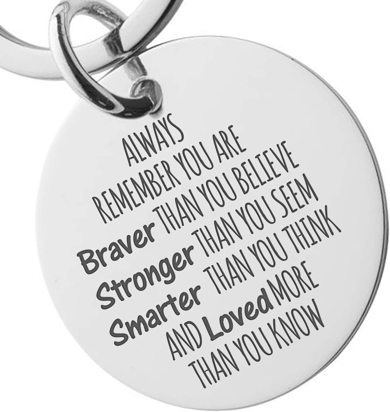 Engraved Key Chain Gift For Men Women Inspirational Gift For Teenager