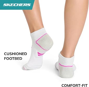 Skechers Women's 3-pack Performance Golf Low Cut Socks, Odor Control & Mesh Ventilation