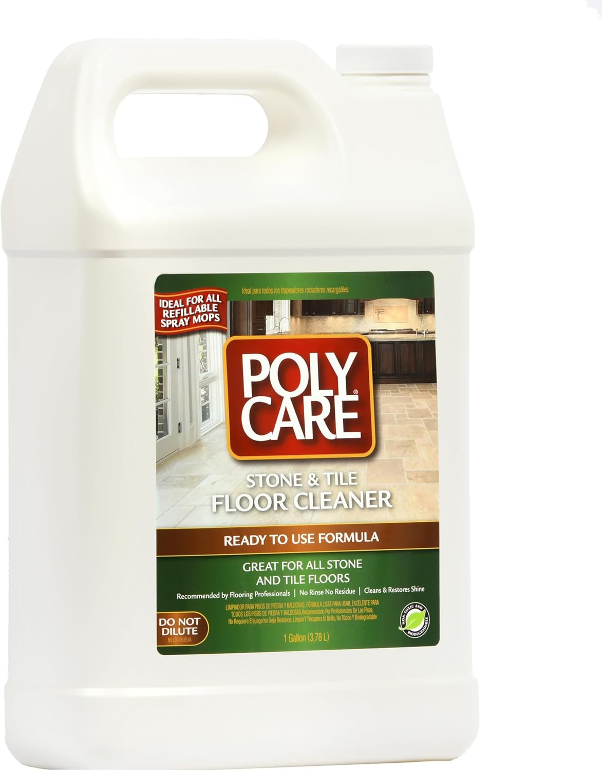Stone & Tile Floor Cleaner Refill - 128 fl oz (2 Pack) - Fresh- Refill for Spray Mops and Spray Bottles - Residue-Free Floor Cleaning Solution