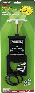 T1002VPM Bladex 2" Waste Valve Body with Metal Handle , Black
