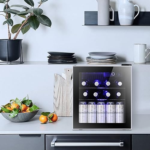 Miniatura 7 de Antarctic Star - Minirrefrigerador con puerta de vidrio, para cervezas, gaseosas o vino, dispensador pequeño, con capacidad para 60 latas, parte