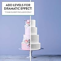 Vista 5 de Global Sugar Art Maniquí de pastel de 9 x 4 pulgadas - Pastel falso de espuma de poliestireno para decoración, exhibición y práctica