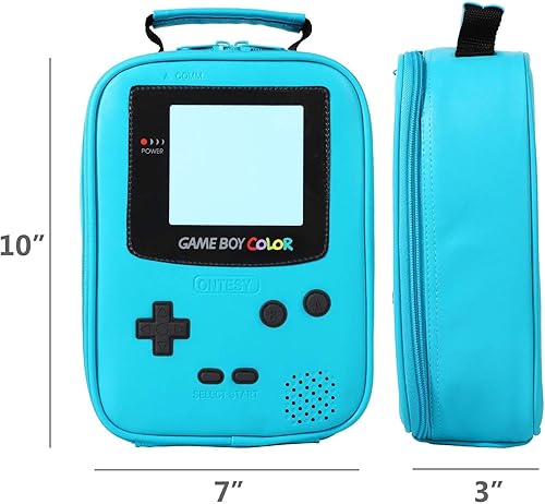 Miniatura 3 de Gameboy - Bolsa de piel para el almuerzo para la escuela y el viaje para niños y niñas verde
