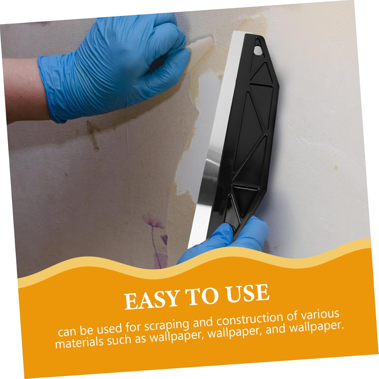 Ergonomic Wallpaper Hand Tool Scraper for Wall Removal Application Smooth Finish Multi-use for Crafts Car Films