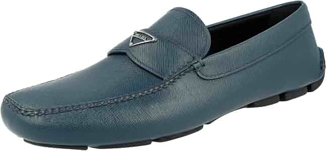 PRADA サテンサボ Amazon.com | Prada Men's 2DD126 053 F0ANR Turquoise Saffiano