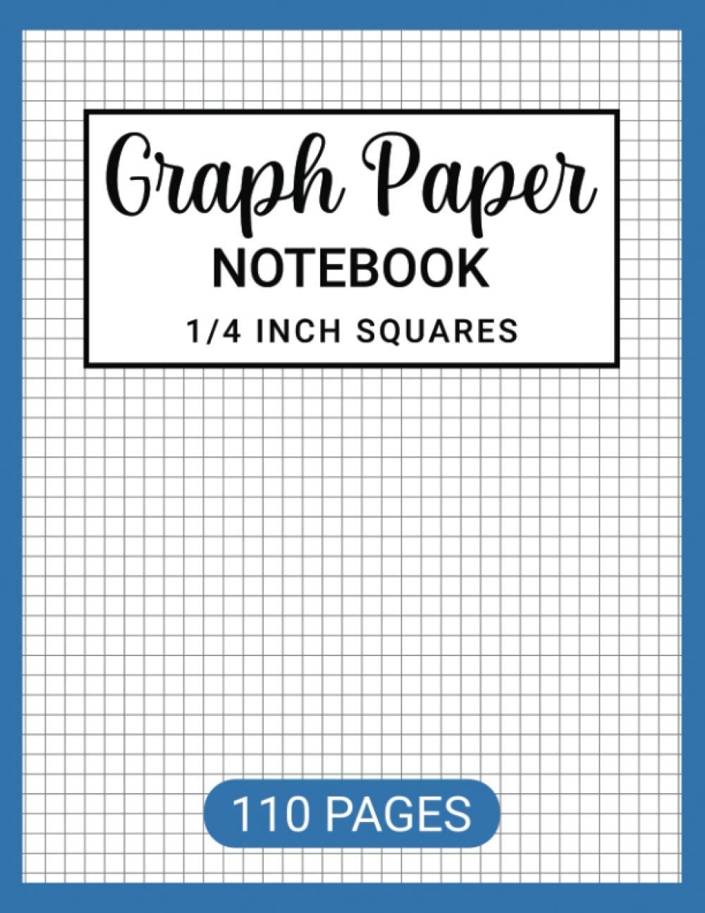 Graph Paper Notebook: 1/4 Inch Squares Lined Graph Paper Math Composition Notebook