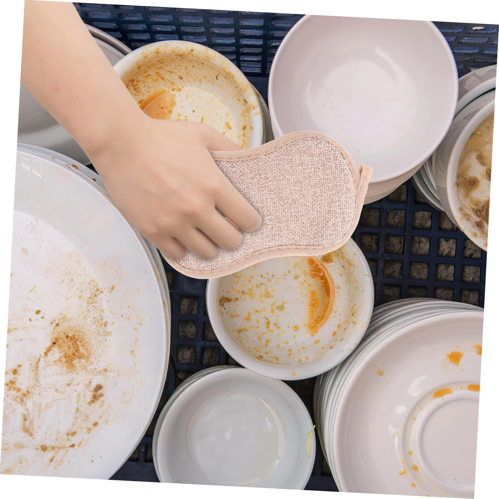 Didiseaon 5 Juegos Cepillo para Lavar Platos De Fibra De Bambú Wok Trabajo En Esponjas De Limpieza Esponja para Baño Suministros De Limpieza para Platos Pequeños 6 Piezas * 5