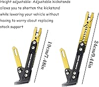 Vista 3 de Soporte de patas de motocicleta universal, accesorios de soporte de patas de motocicleta modificado CNC de aleación de aluminio, soporte de trípode