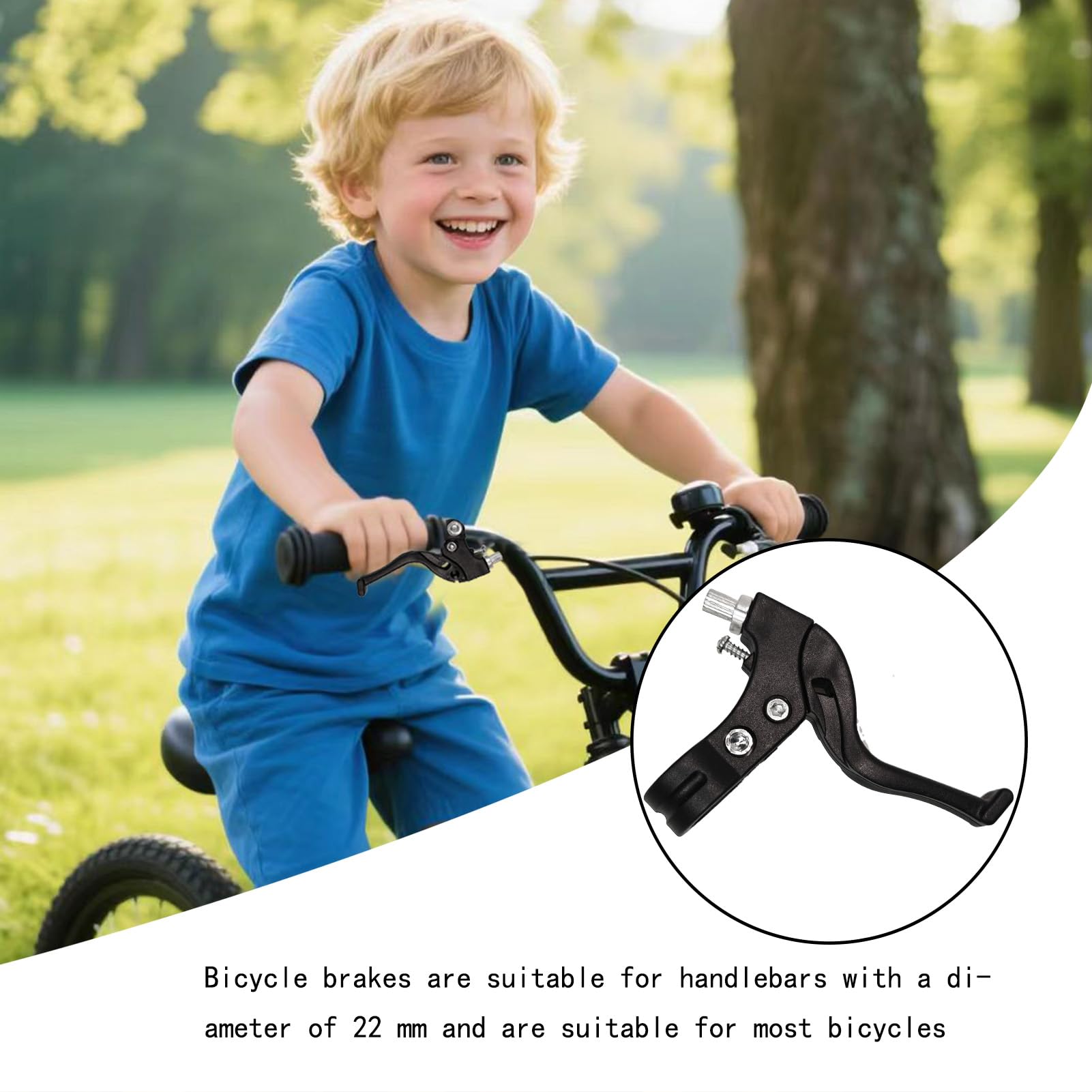 freno bici bambino, leve freno bici, leve freno bicicletta bambini, Leva Del Freno per Bicicletta, regolazione precisa, per bici bambino manubrio 22mm MTB corsa pieghevoli city bike