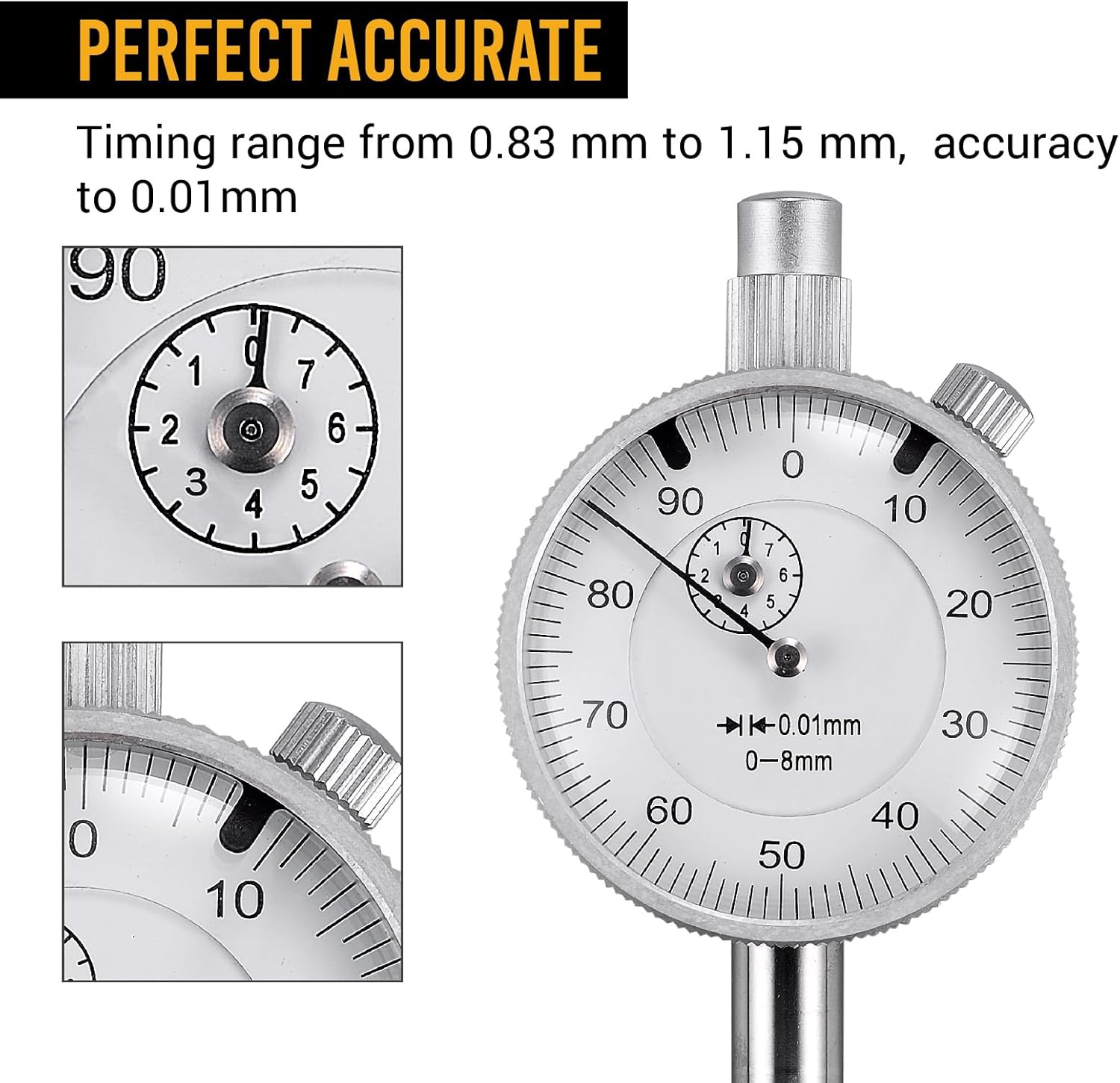 EWK 13 Pcs Bosch Injection Pump Timing Tool Kit VE Pump Dial Indicator VAS 6079 for Audi VW Dodge Cummins