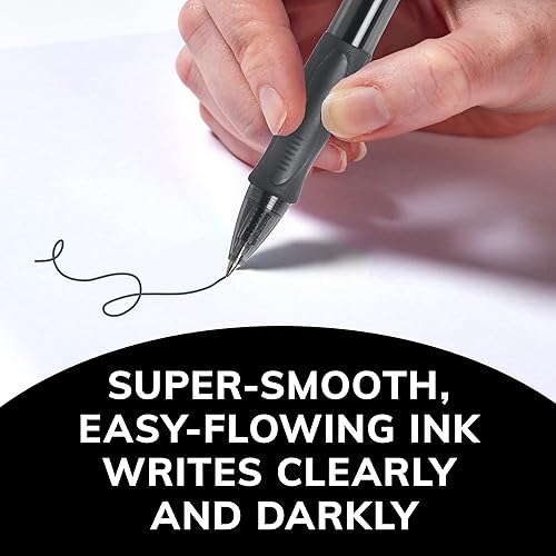 Miniatura 9 de Bolígrafo de gel retráctil BIC Gel-ocity punta media 07 mm negro 12 unidades