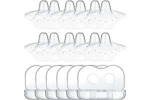 12Pcs Nipple Shields for Pain-Free Breastfeeding