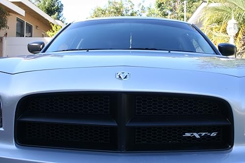 Miniatura 5 de Compatible Sxt6 Stick on Emblem Negro Plata Reemplazo para Vehículos Dodge Y