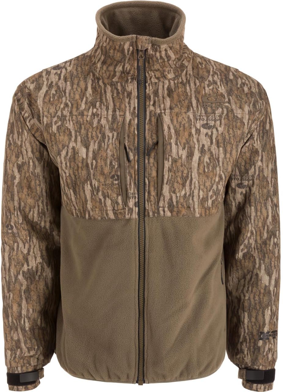 Drake Waterfowl Men's MST CommandXT Eqwader Full-Zip Waterproof Windproof Breathable Resistant Hunting Jacket w/DWR Finish