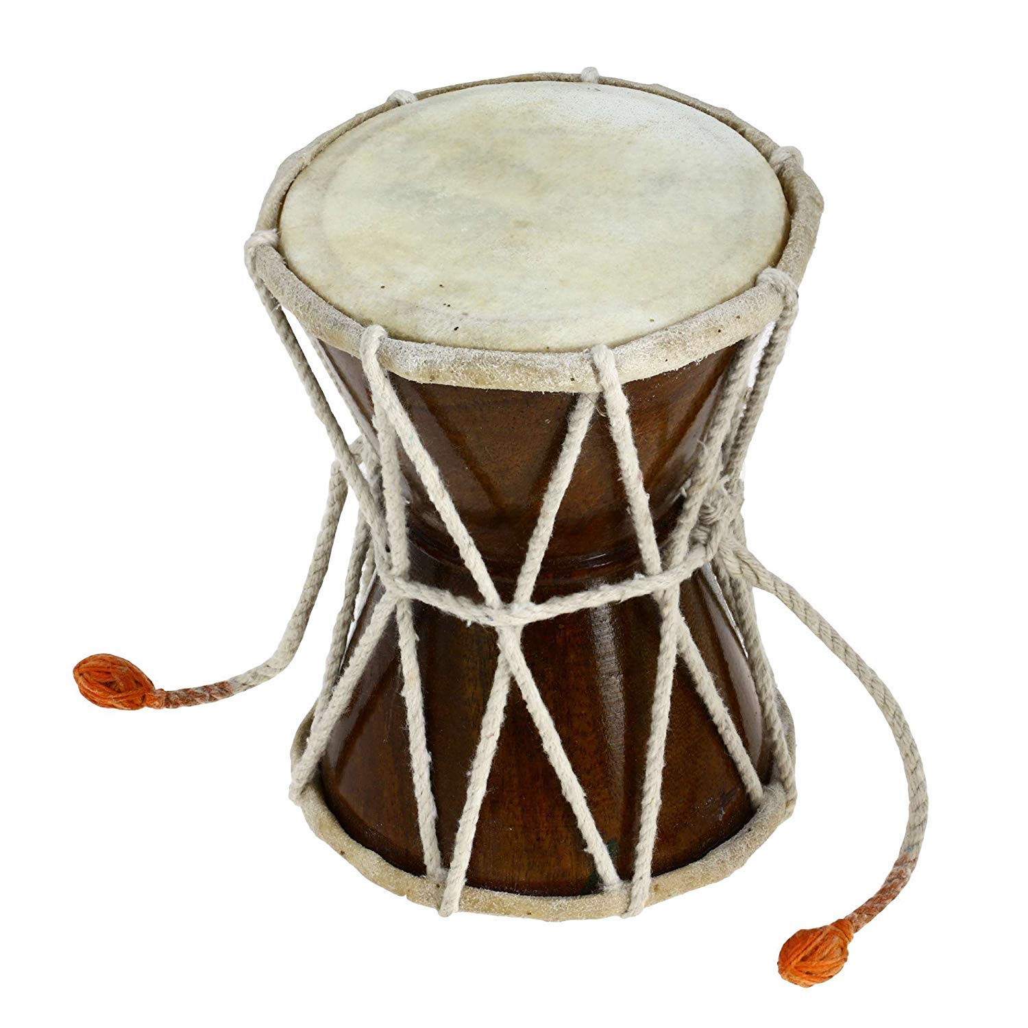 Whitewhale Damaru - Instrumento musical de percusión popular indio