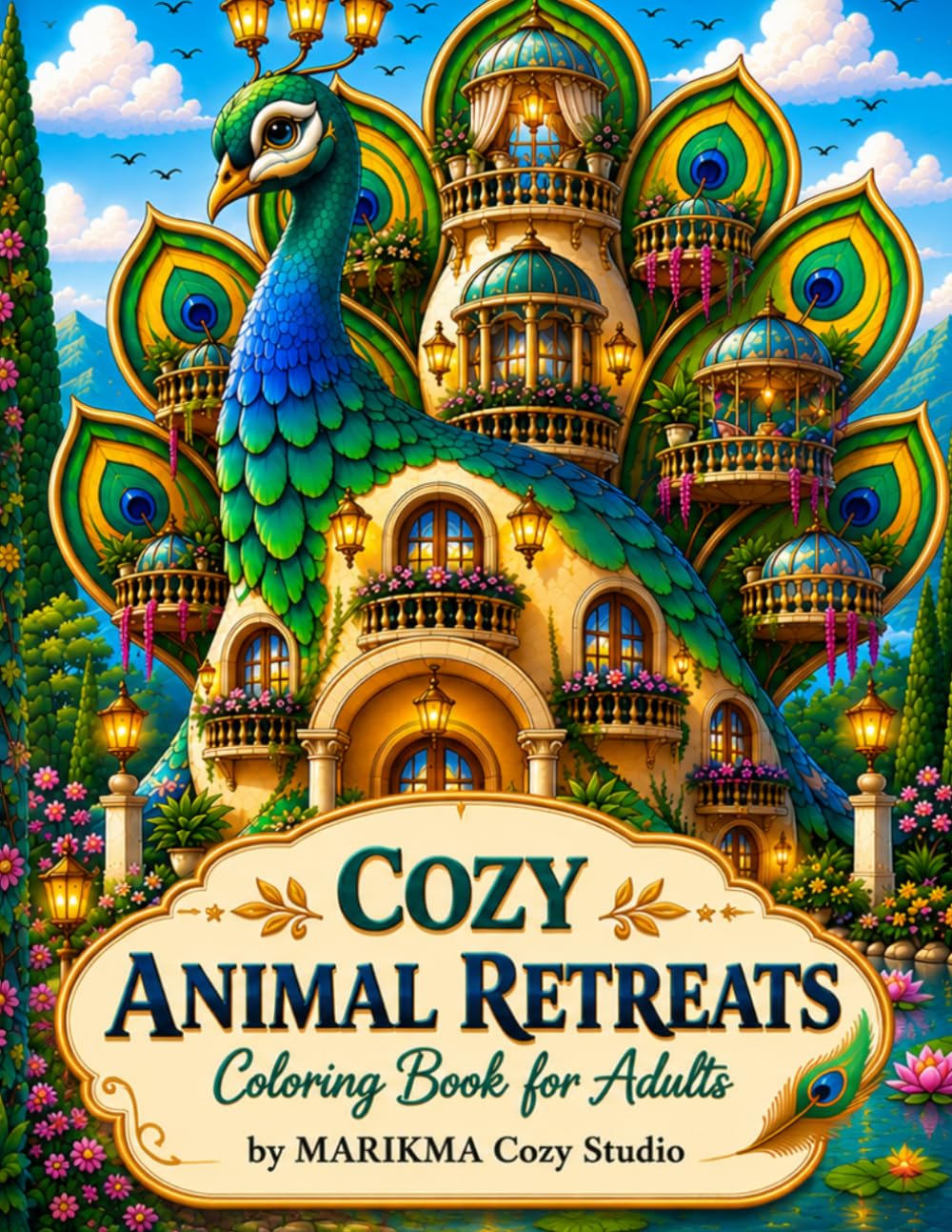 Cozy Animal Retreats: Coloring Book for Adults (MARIKMA Cozy Studio)