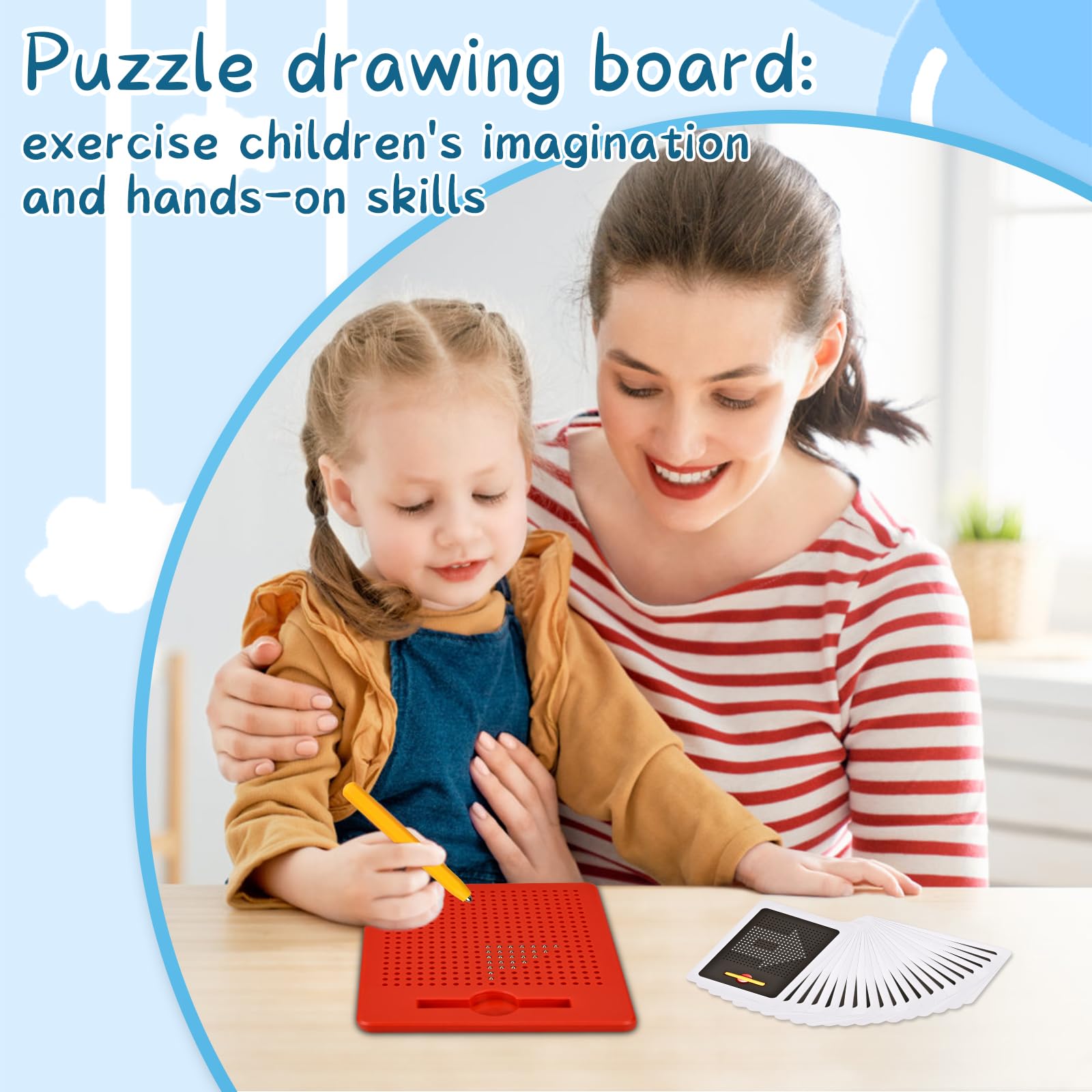 BLUESEABUY 2 Pièces Tablette Magnétique Dessin Pour Enfants - Cadeau Éducatif