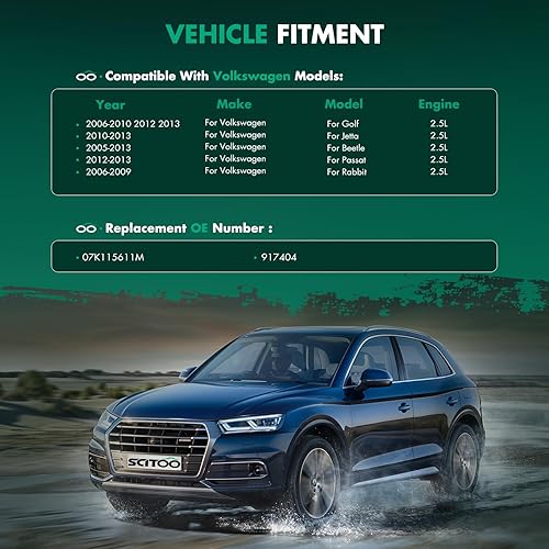 Miniatura 3 de SCITOO Varilla de medición de aceite de 24.21 x 1.57 x 0.39 pulgadas para 06-10 12 13 VW Type-1 10-13 VW Golf 05-13 VW Jetta 12-13 VW Passat 06-09