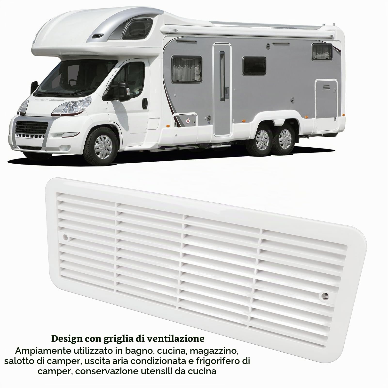 Aramox Ventilatore per Frigorifero per, 3 Ventole di Scarico Silenziose con Copertura Protettiva in Rete, Design di Ventilazione a Griglia, Adatto per e Yacht per