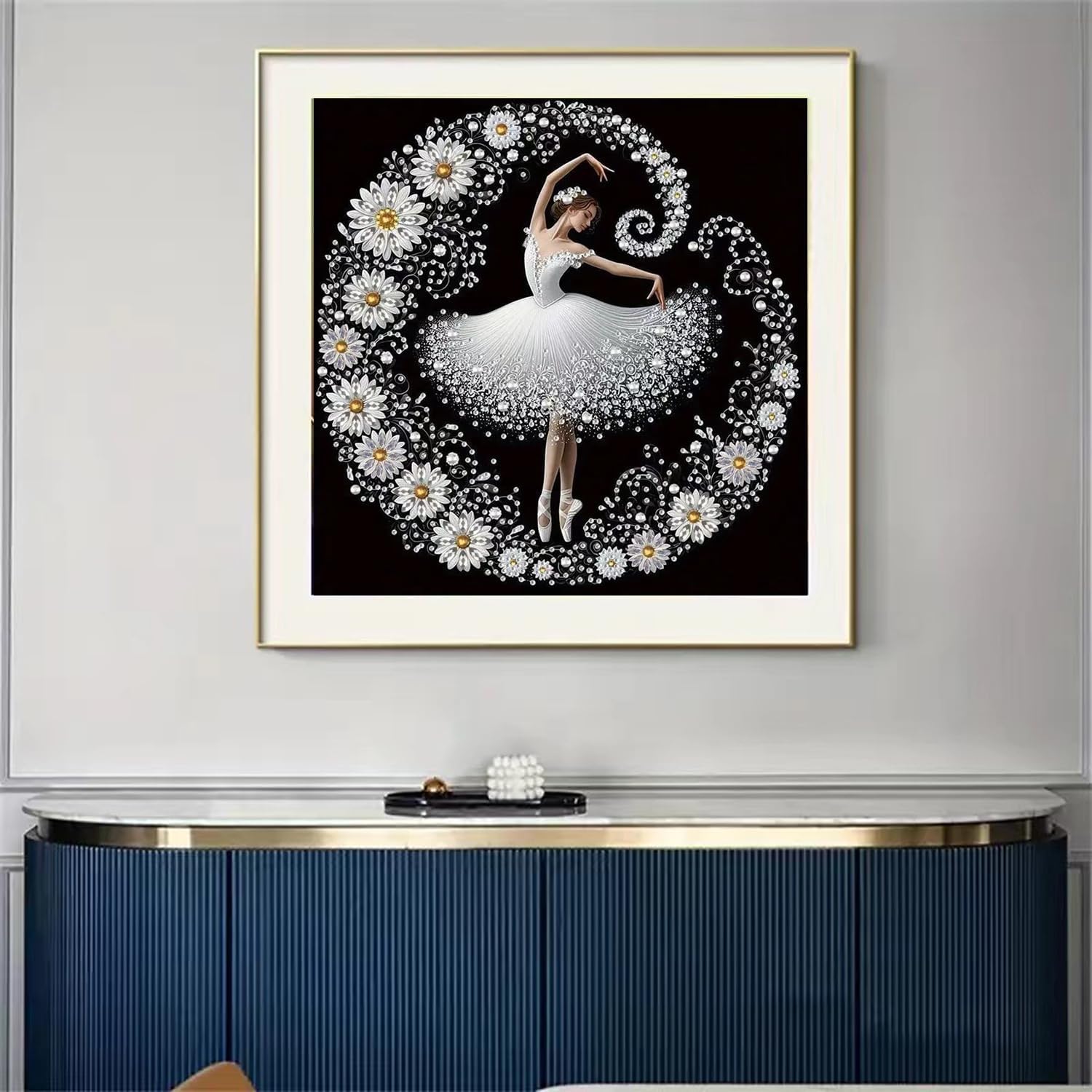 Elegant Dancer Diamond Art Kits for Adults,Diamond Painting Kits 12×12 inch image 3