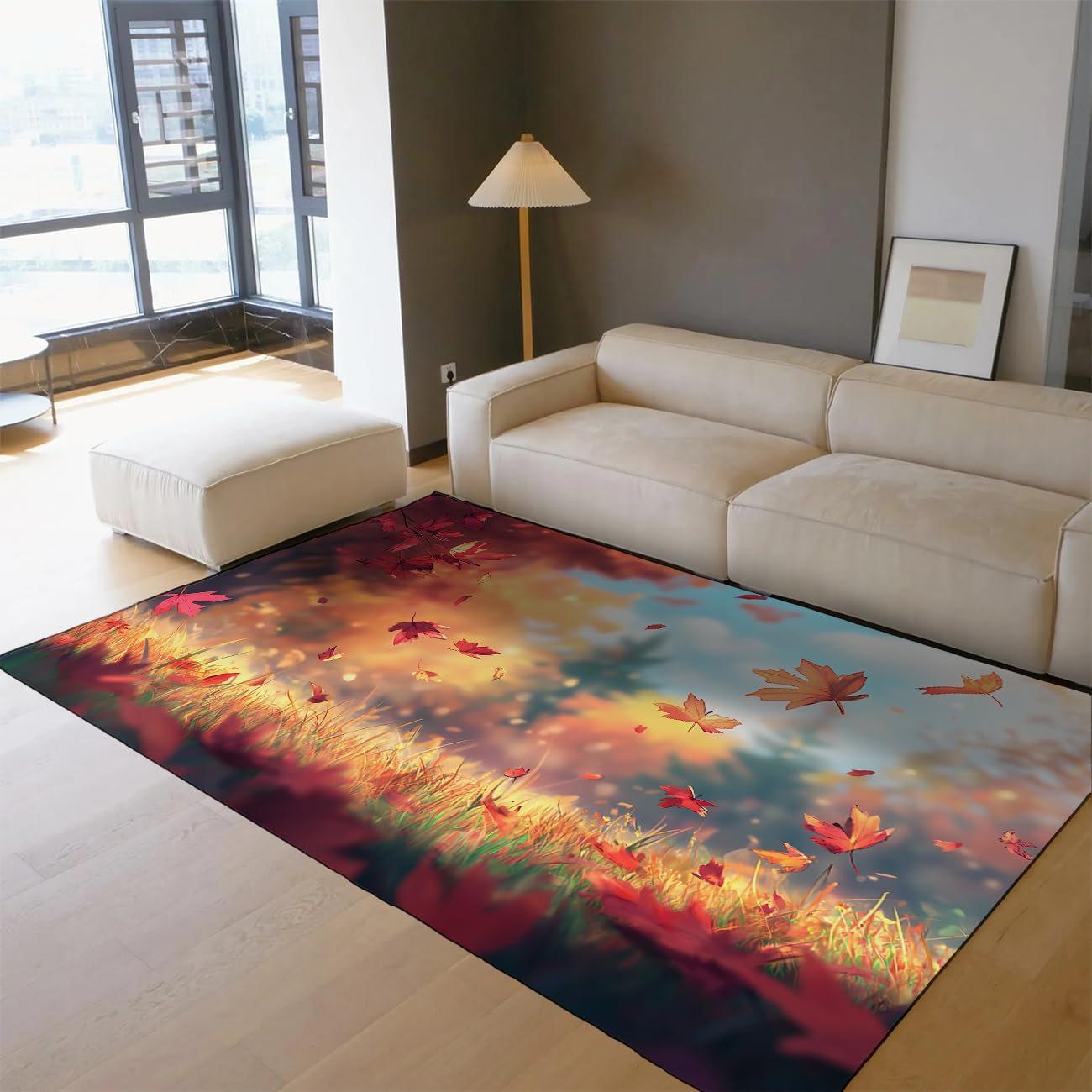 Dywan do salonu, 120 x 150 cm, zmywalny, do jadalni, biura, pod stół