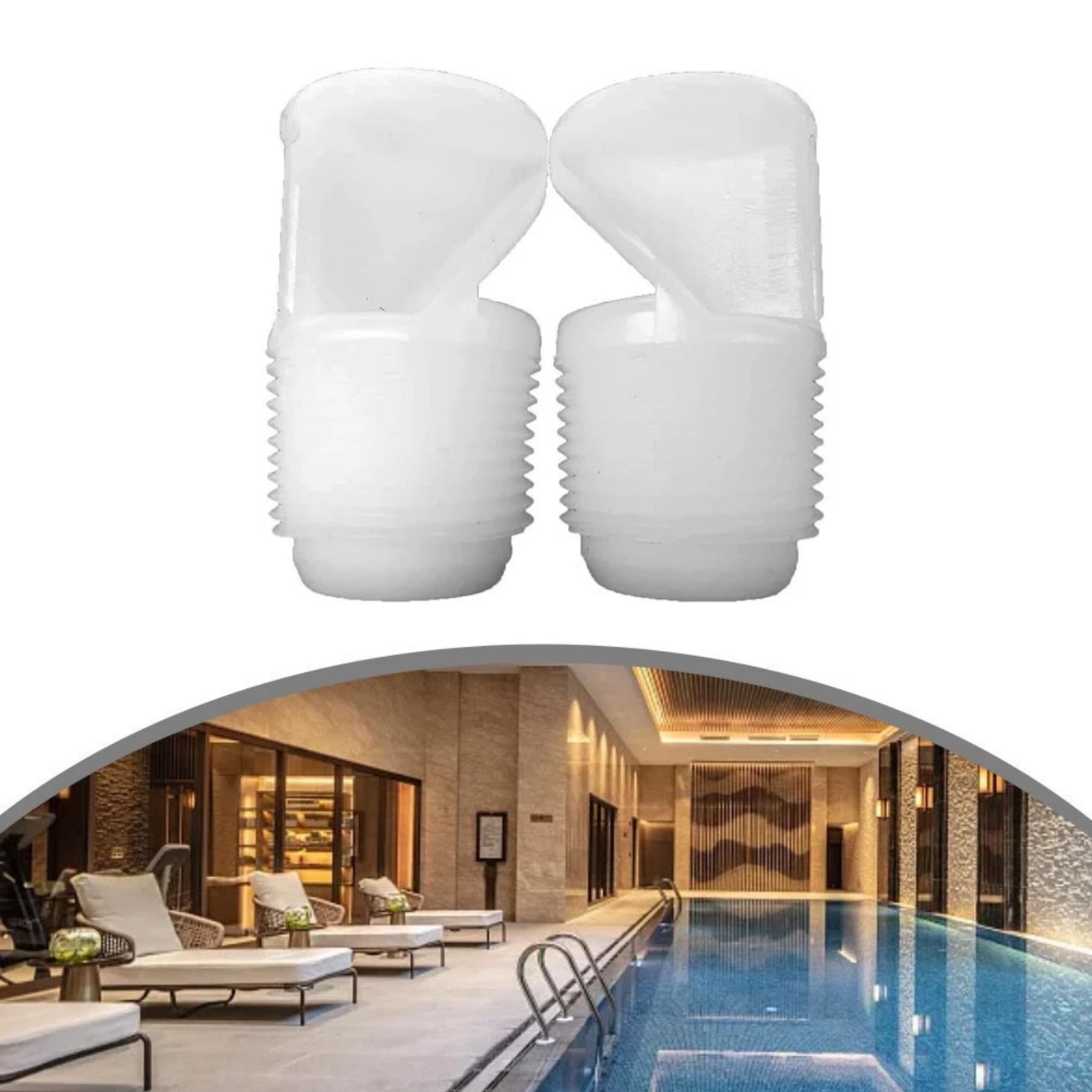 Reemplaza el aireador 86201500 de 3/4 pulgadas para accesorios especiales de piscina y spa (paquete de 2)