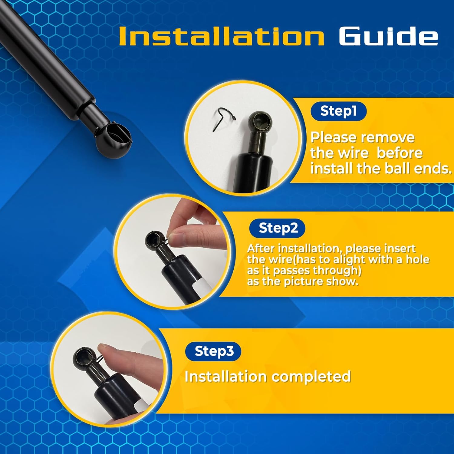 ARANA リアハッチストラットショック 6648 リフトゲート交換用リフトサポート 2009 2010 2011 2012 201
