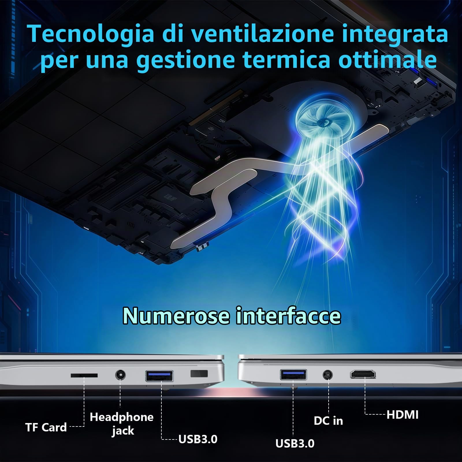 Notebook Win 11, 15,6 Pollici PC Portatile 24GB RAM 512GB SSD, Celeron N5095 CPU, Webcam+BT4.2+USB3.0, Laptop Digitale Tastiera Retroilluminata/Sblocco Impronta Digitale, 180° Flip IPS Schermo
