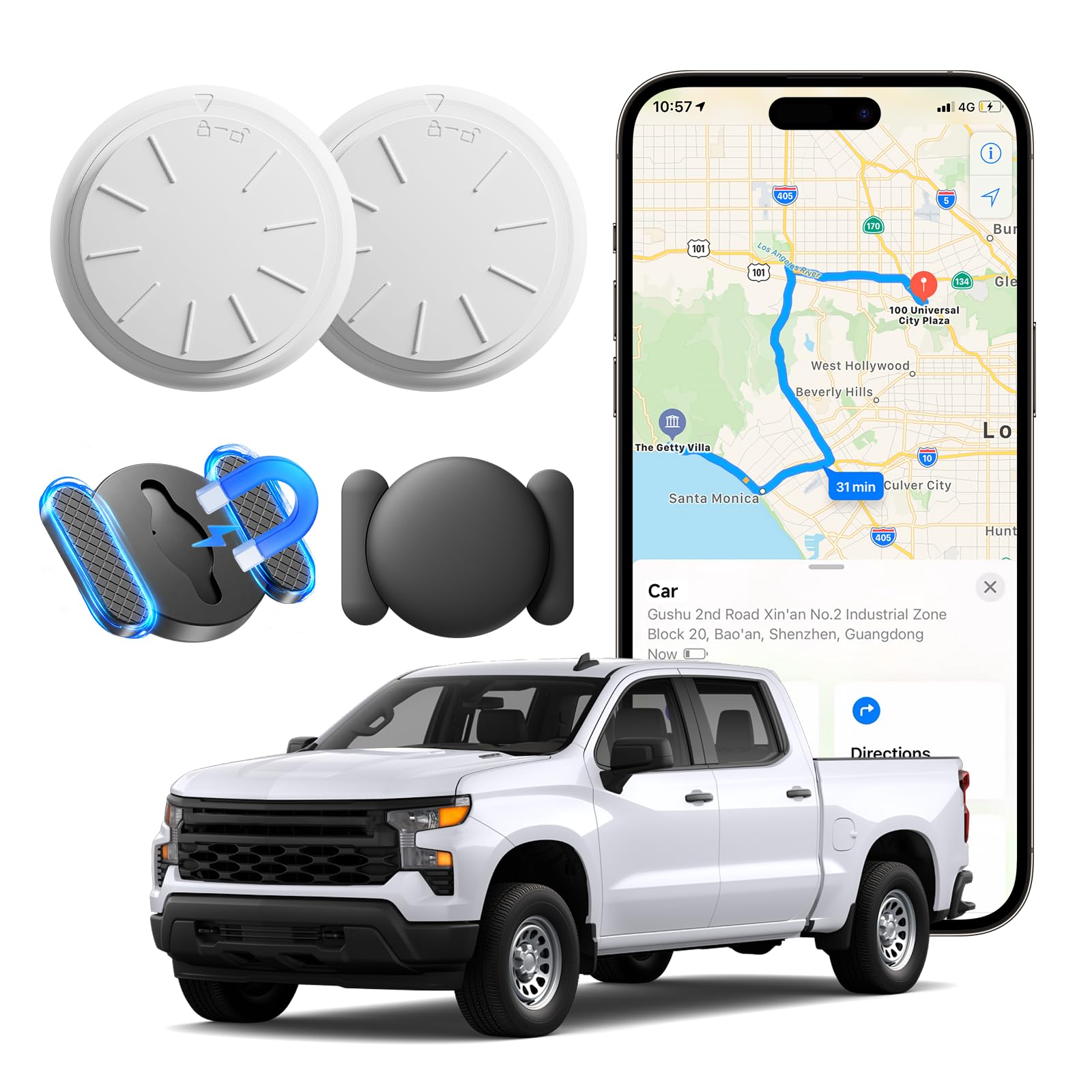 GPS Car Tracking Devices, 2PCS Tracker Device for Vehicles