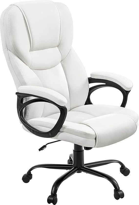 Yaheetech PU Leather High Back Office Chair Big and Tall Executive Desk