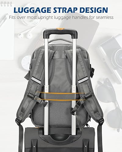 Miniatura 9 de Hynes Eagle Mochila de transporte de 20 litros para mujeres y hombres, mochila para laptop de 14 a 15 pulgadas, aprobada por vuelos, mochila