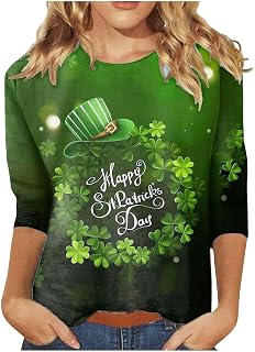 Camiseta para mujer, color negro, camisetas de día de San Valentín, camisetas divertidas, camisetas de manga 3/4, cuello redondo, camiseta, camiseta moderna con estampado de mesa de hormigón